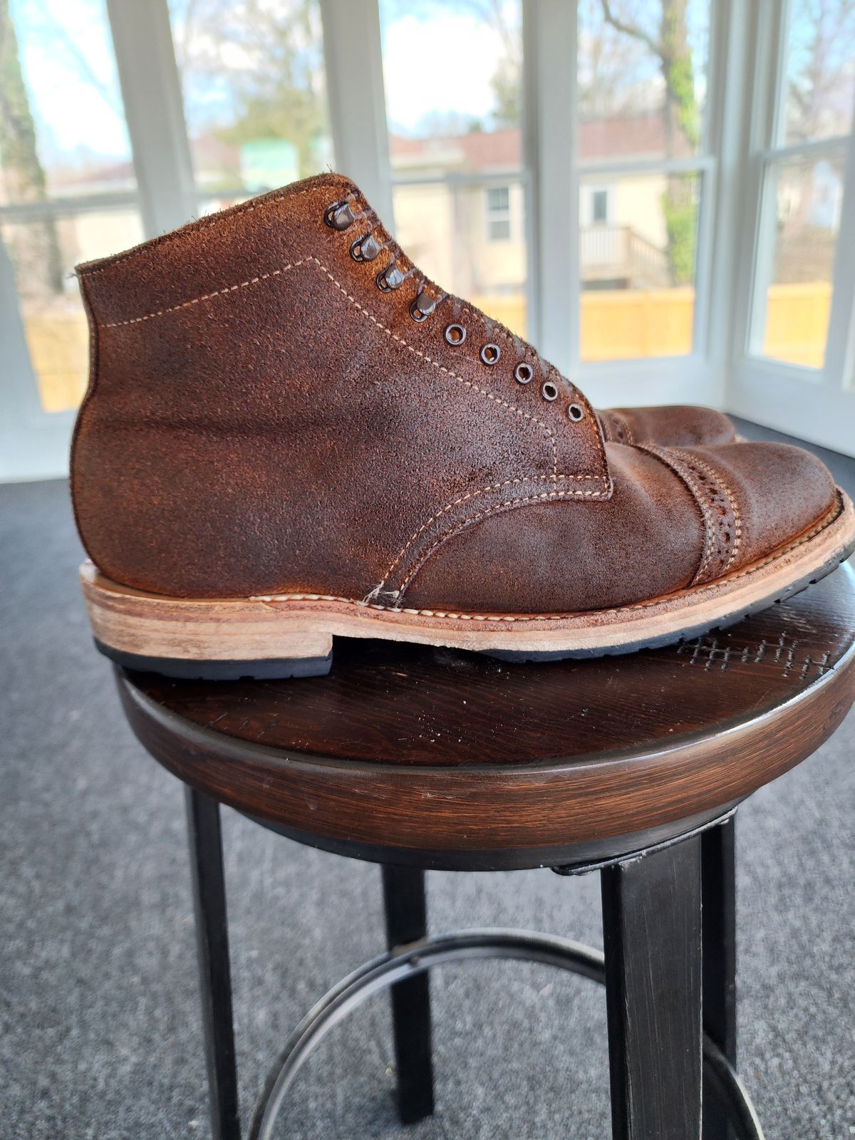 Photo by Rafy99 on March 6, 2023 of the White's Main Street Dress Toe Cap in Unlisted Leather.