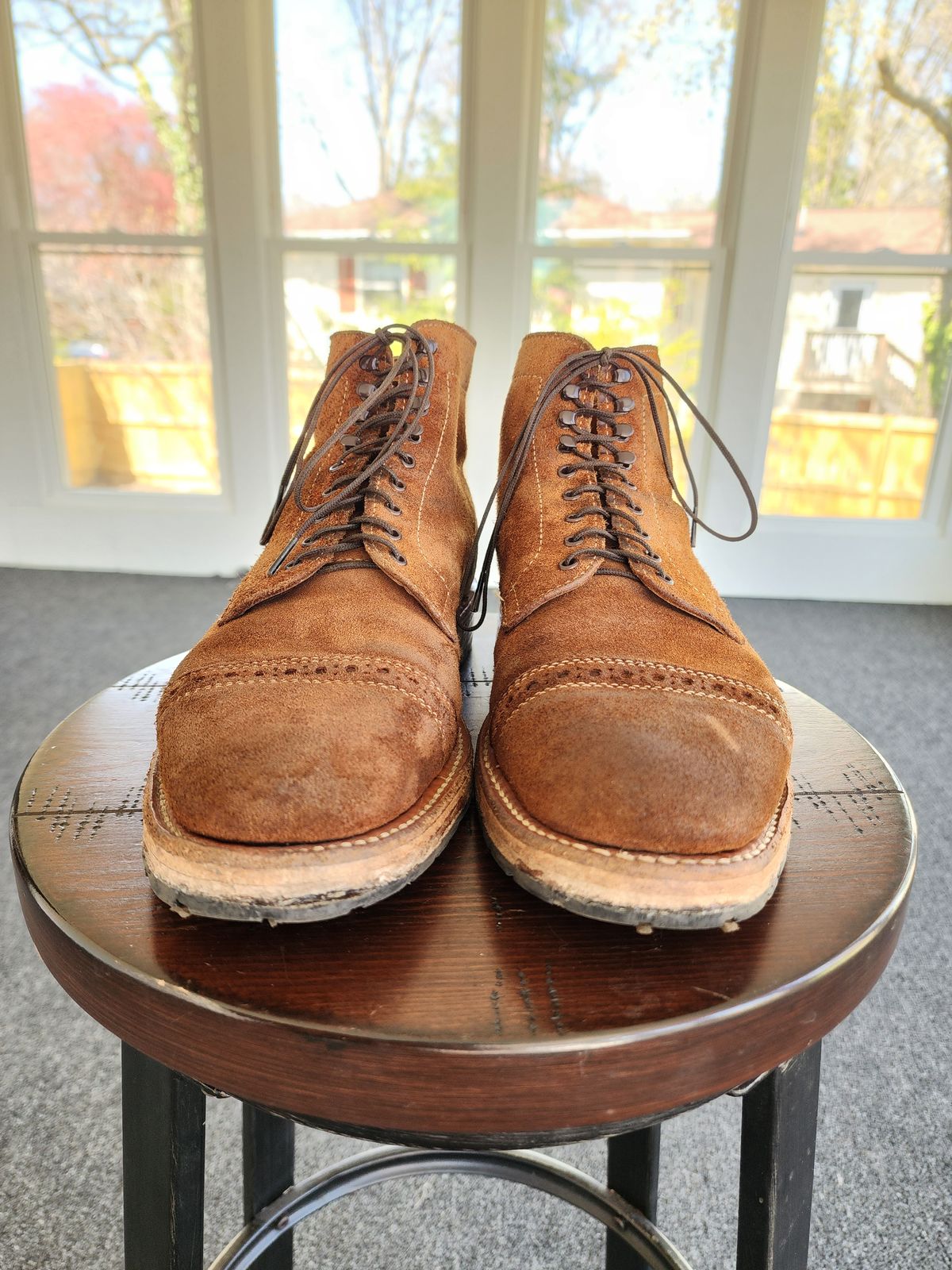 Photo by Rafy99 on April 4, 2023 of the White's Main Street Dress Toe Cap in Unlisted Leather.