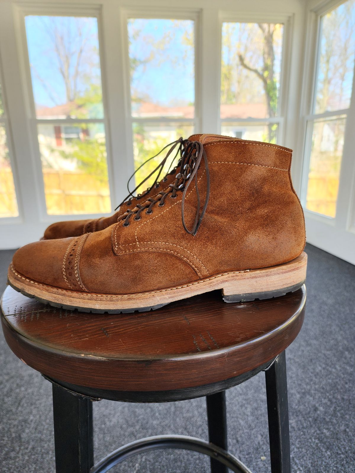 Photo by Rafy99 on April 4, 2023 of the White's Main Street Dress Toe Cap in Unlisted Leather.