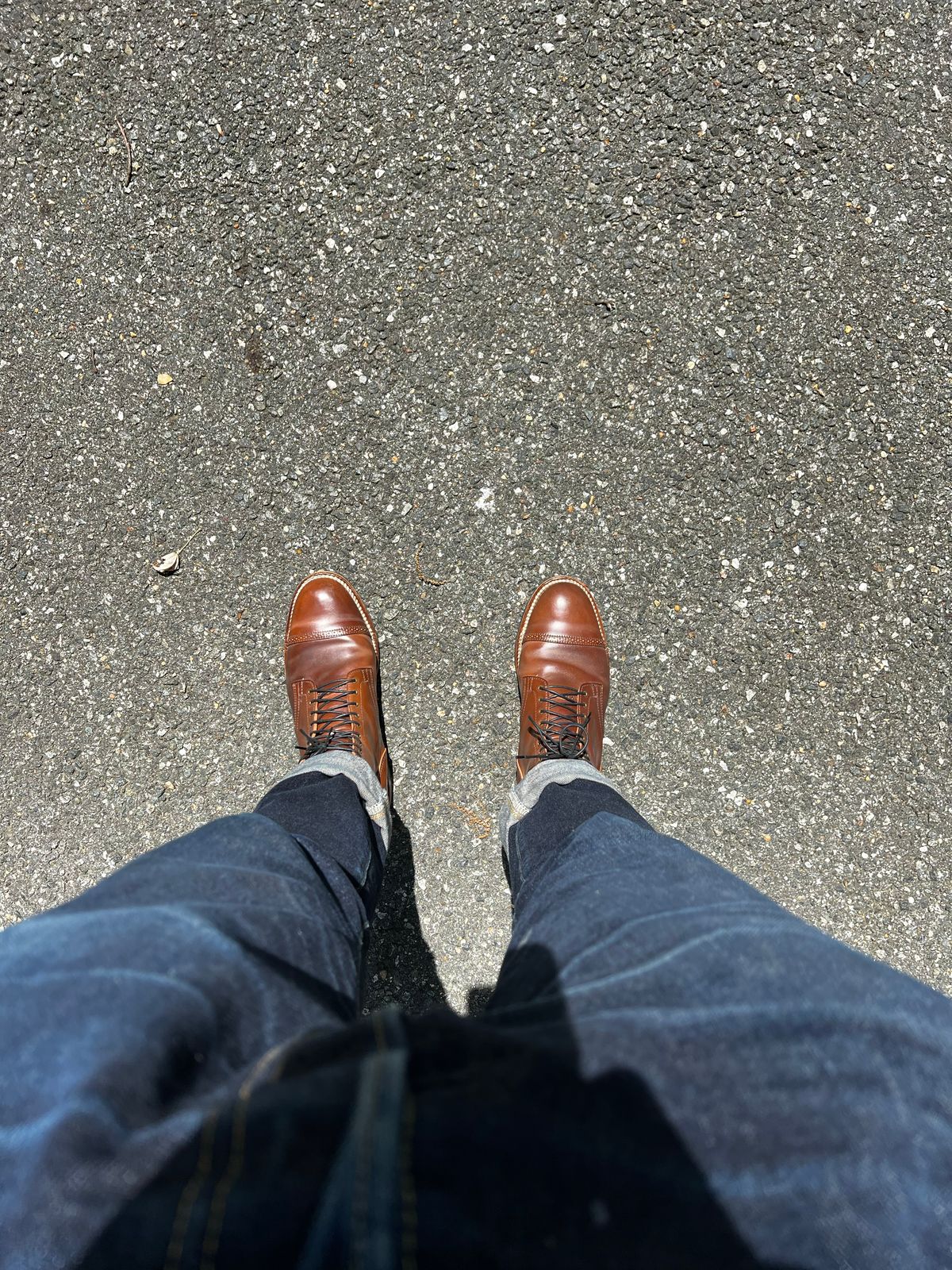 Photo by Wayne on June 15, 2022 of the Viberg Service Boot in Horween Bourbon Shell Cordovan.