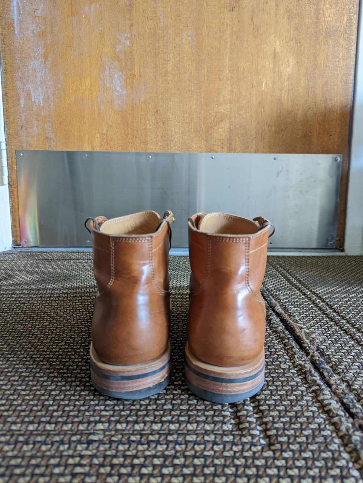Photo by TropicalBroccoli on December 4, 2021 of the Viberg Service Boot in Conceria 800 Used Ciocio.