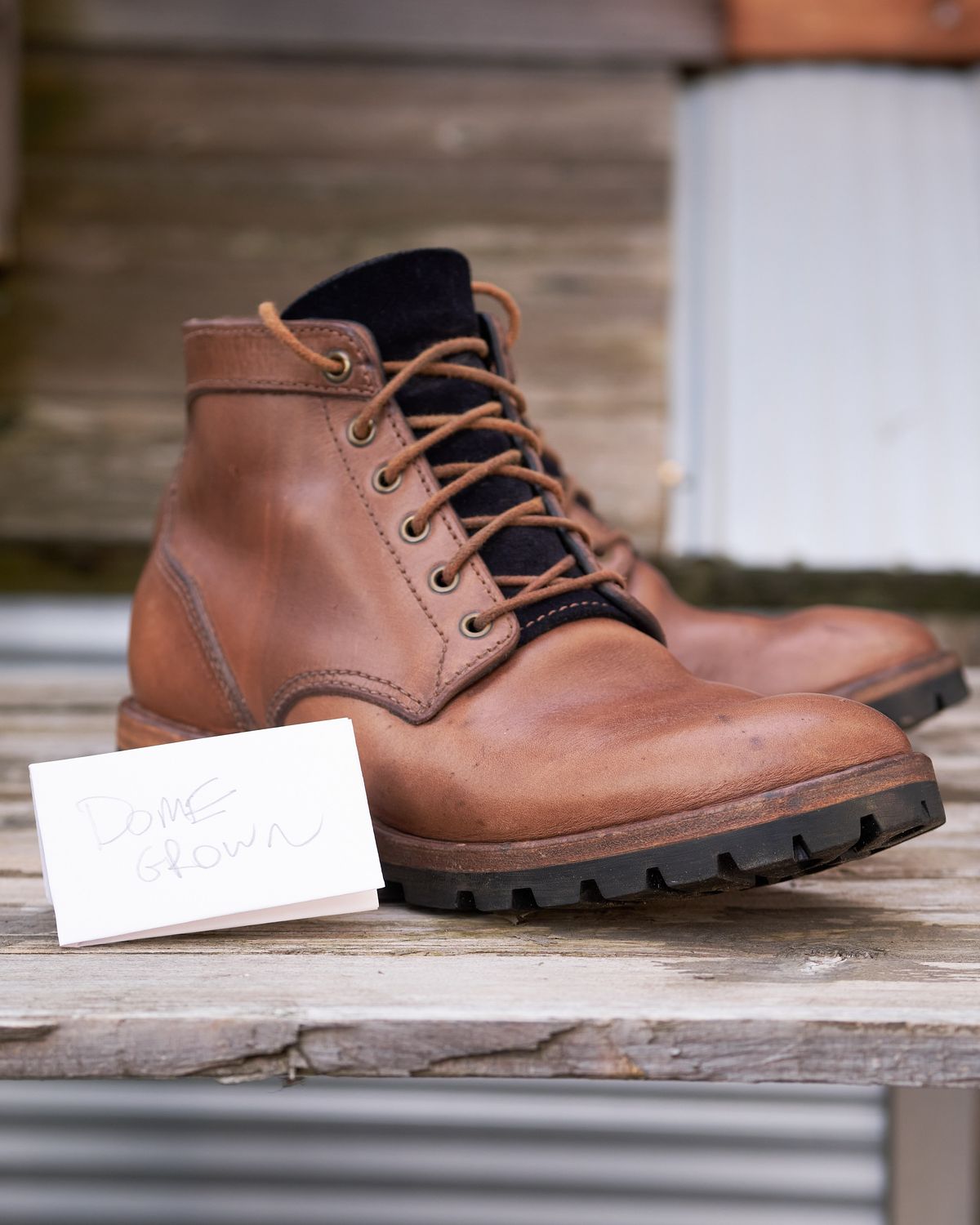 Photo by BobHendersonHB on November 6, 2023 of the BHHB Baller Collar Standard in Horween Natural Chromexcel.