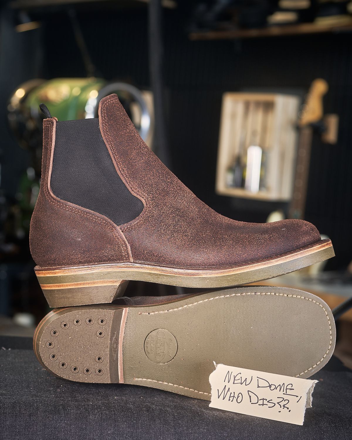 Photo by BobHendersonHB on October 4, 2025 of the BHHB Herridge Lane in Horween Washed Wax Flesh Brown.