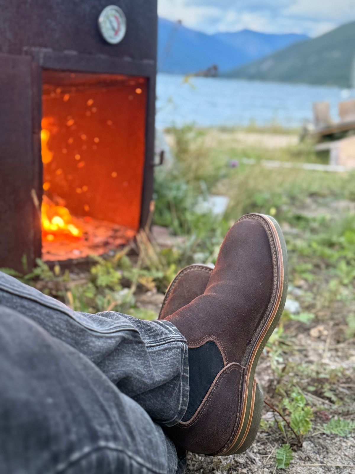 Photo by BobHendersonHB on October 5, 2025 of the BHHB Herridge Lane in Horween Washed Wax Flesh Brown.