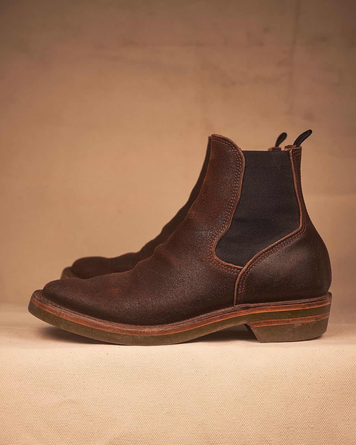 Photo by BobHendersonHB on January 5, 2026 of the BHHB Herridge Lane in Horween Washed Wax Flesh Brown.