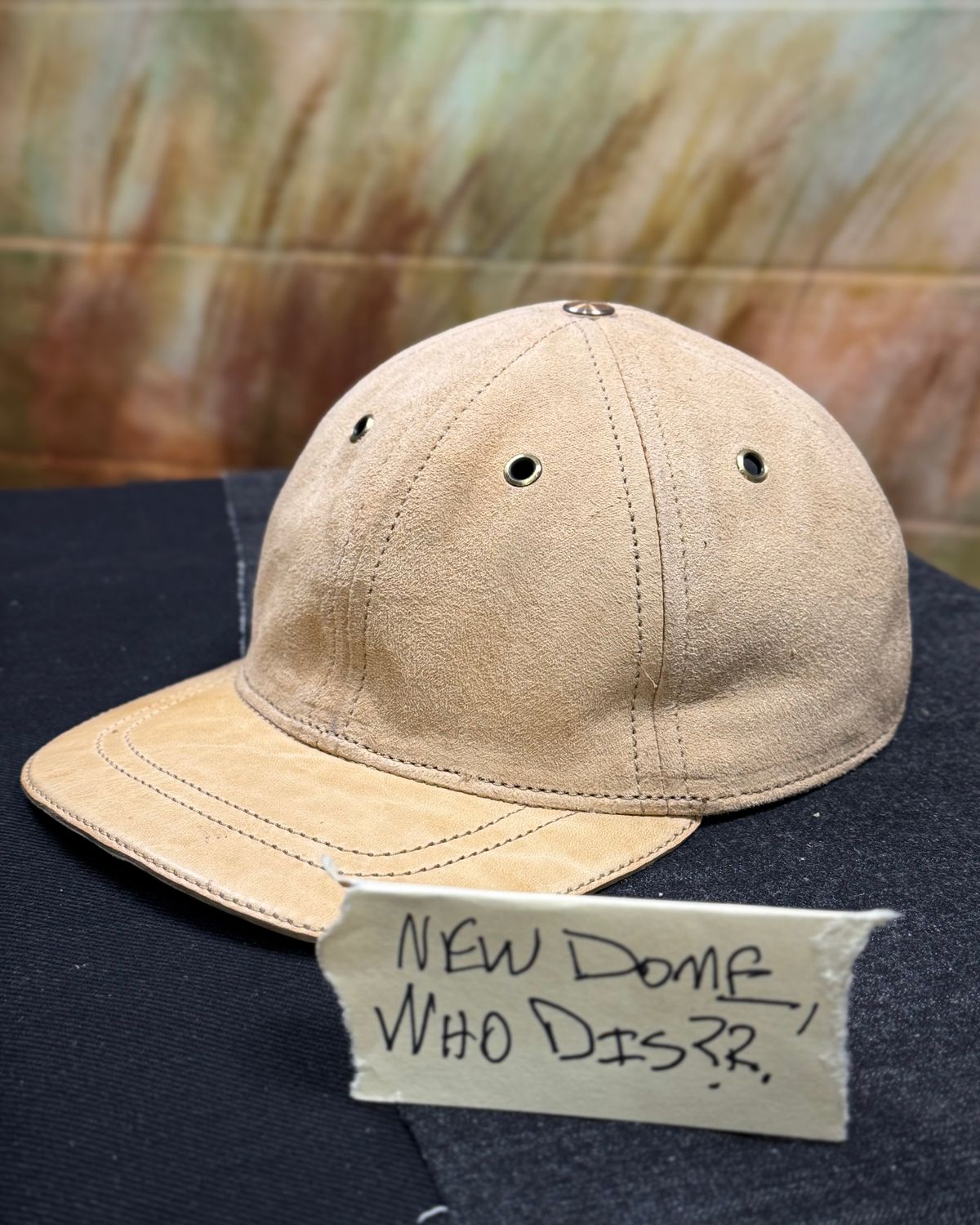 Photo by BobHendersonHB on October 2, 2025 of the BHHB Hat in Horween Sun Tan Horsefront.