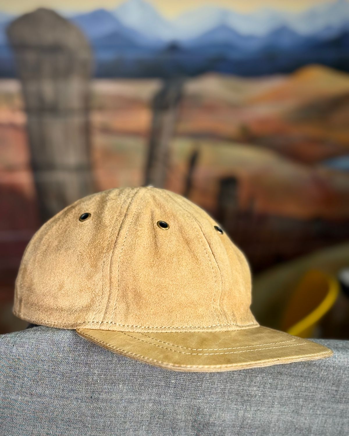 Photo by BobHendersonHB on April 6, 2026 of the BHHB Hat in Horween Sun Tan Horsefront.
