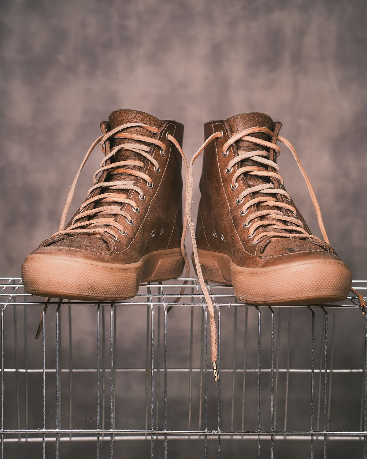 Photo by BobHendersonHB on March 6, 2026 of the BHHB Railtown Sneaker Boot in Horween Natural Wax Flesh Backside.
