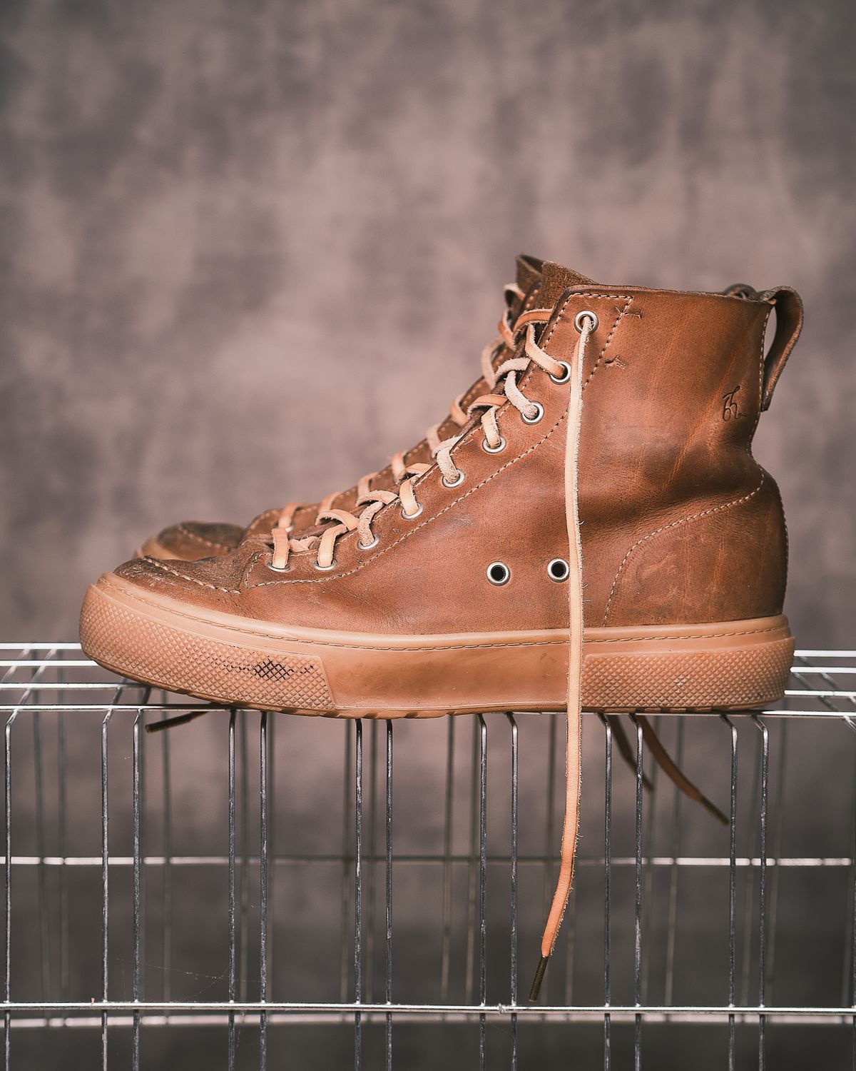 Photo by BobHendersonHB on March 6, 2026 of the BHHB Railtown Sneaker Boot in Horween Natural Wax Flesh Backside.