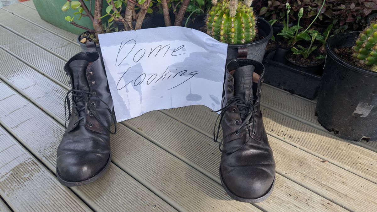 Photo by Togebough on November 1, 2025 of the Myself Dress boot style in Falconry Kangaroo Veg Tan (hand dyed Tan then black).