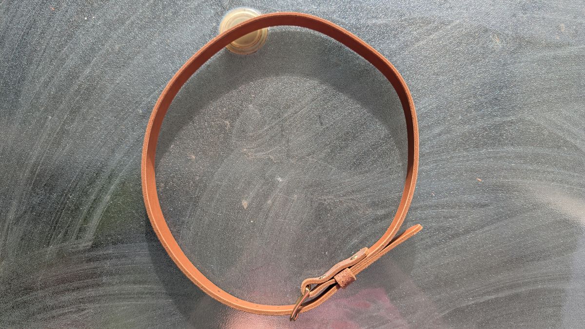 Photo by Togebough on November 1, 2025 of the Nicks Nicks Classic Work Belt in Seidel 1964 Tan Roughout.