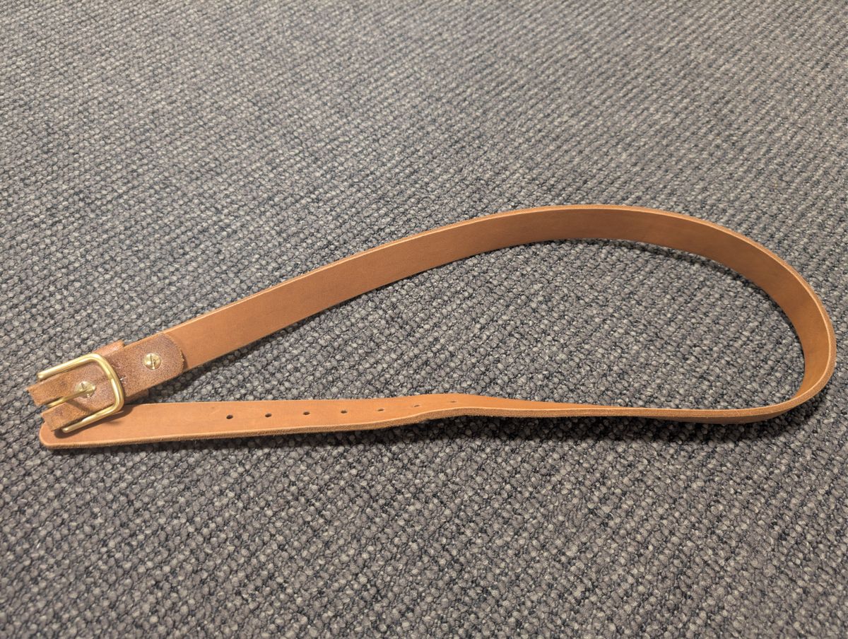 Photo by Togebough on February 5, 2026 of the Nicks Nicks Classic Work Belt in Seidel 1964 Tan Roughout.