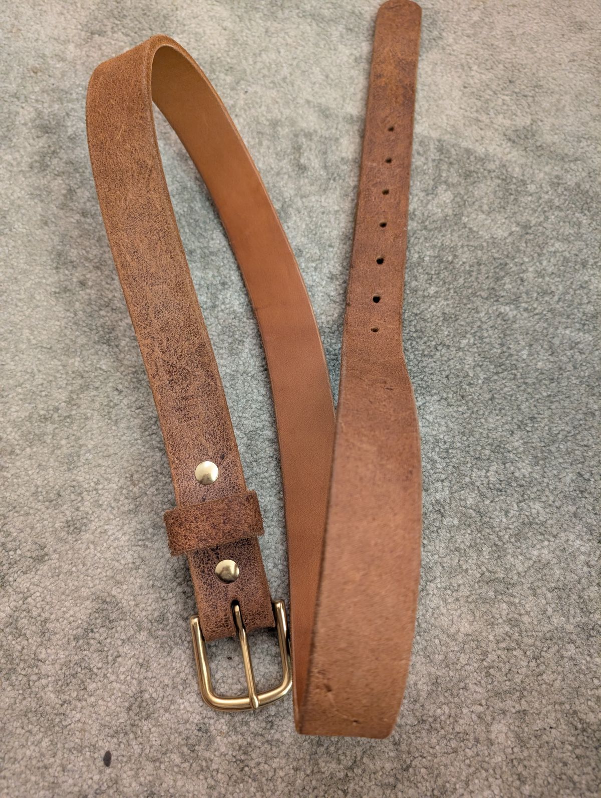 Photo by Togebough on March 3, 2026 of the Nicks Nicks Classic Work Belt in Seidel 1964 Tan Roughout.