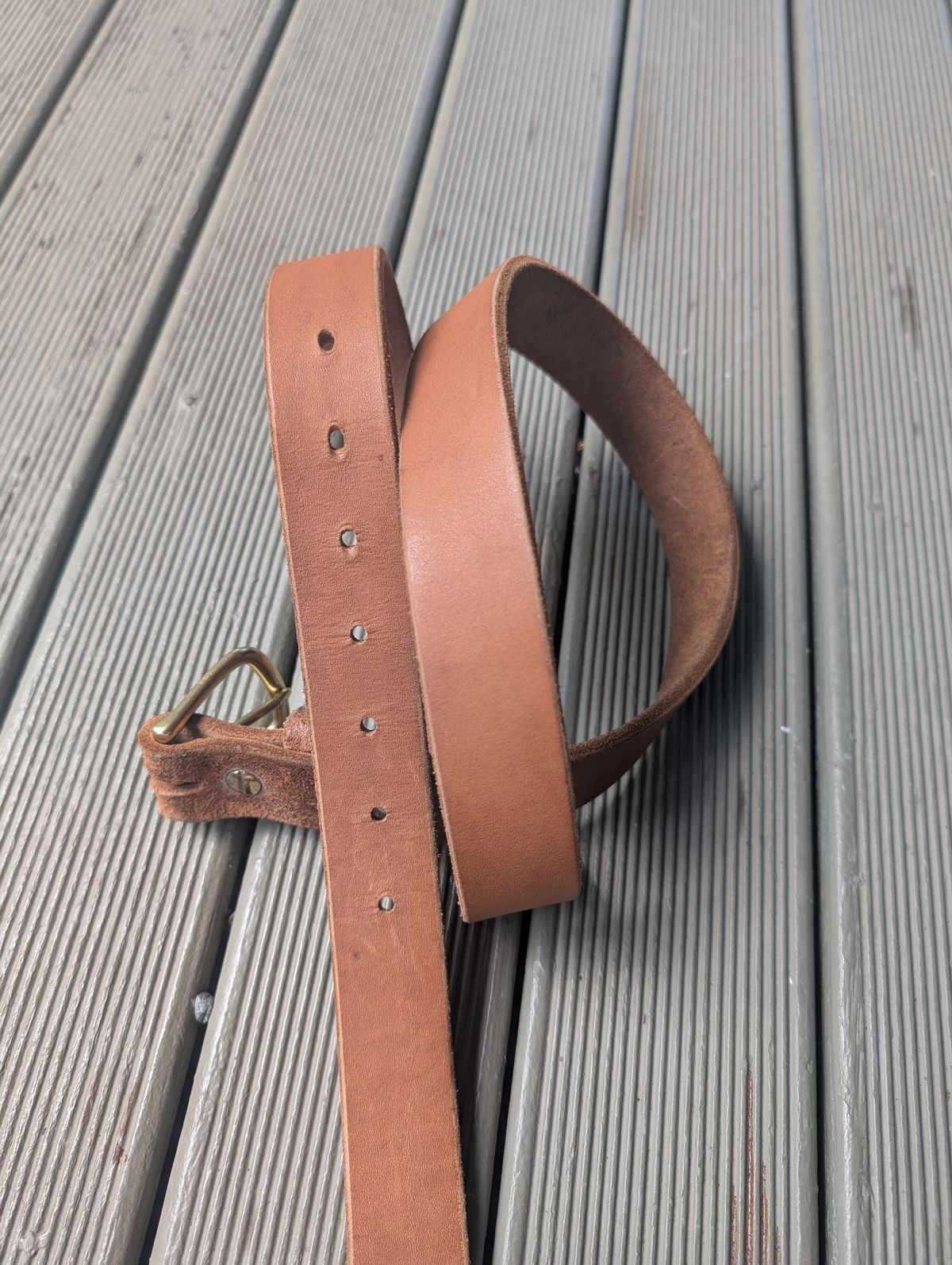 Photo by Togebough on April 4, 2026 of the Nicks Nicks Classic Work Belt in Seidel 1964 Tan Roughout.