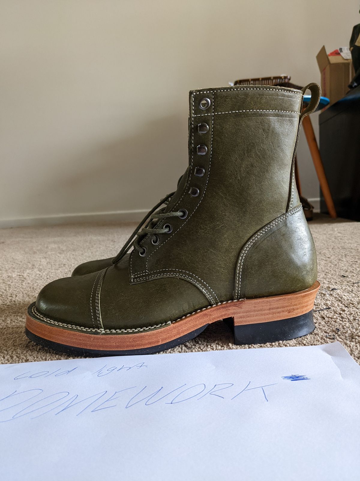 Photo by Togebough on October 1, 2022 of the Jakkrabbits Field Boots in Badalassi Carlo Oliva Pueblo.