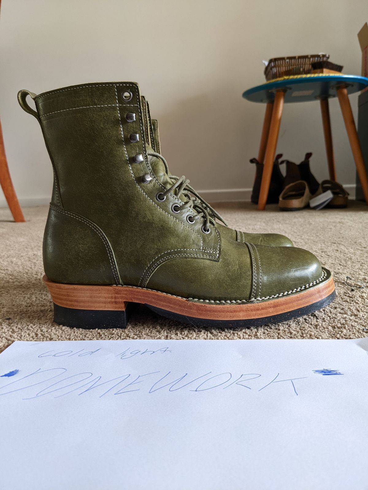 Photo by Togebough on October 1, 2022 of the Jakkrabbits Field Boots in Badalassi Carlo Oliva Pueblo.