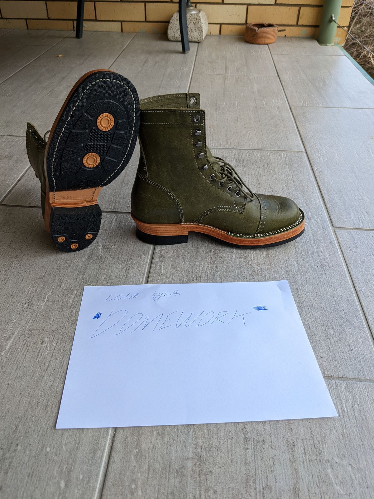 Photo by Togebough on October 1, 2022 of the Jakkrabbits Field Boots in Badalassi Carlo Oliva Pueblo.