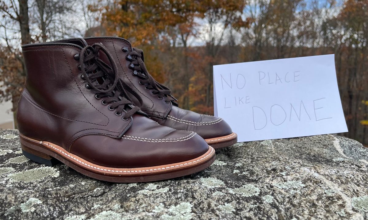 Photo by Louishere on November 6, 2022 of the Alden Indy Boot in Horween Brown Chromexcel.