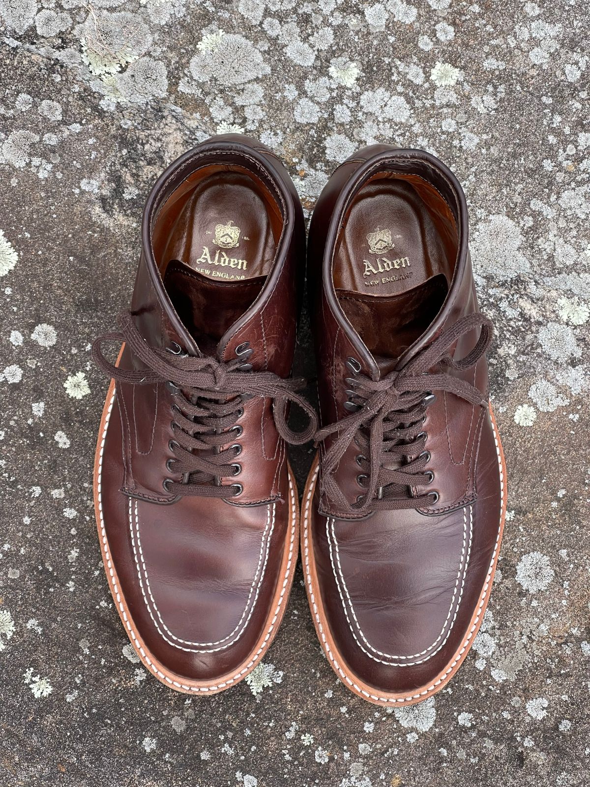 Photo by Louishere on November 6, 2022 of the Alden Indy Boot in Horween Brown Chromexcel.