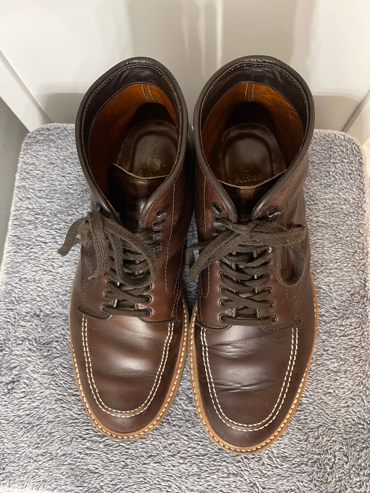 Photo by Louishere on January 6, 2023 of the Alden Indy Boot in Horween Brown Chromexcel.