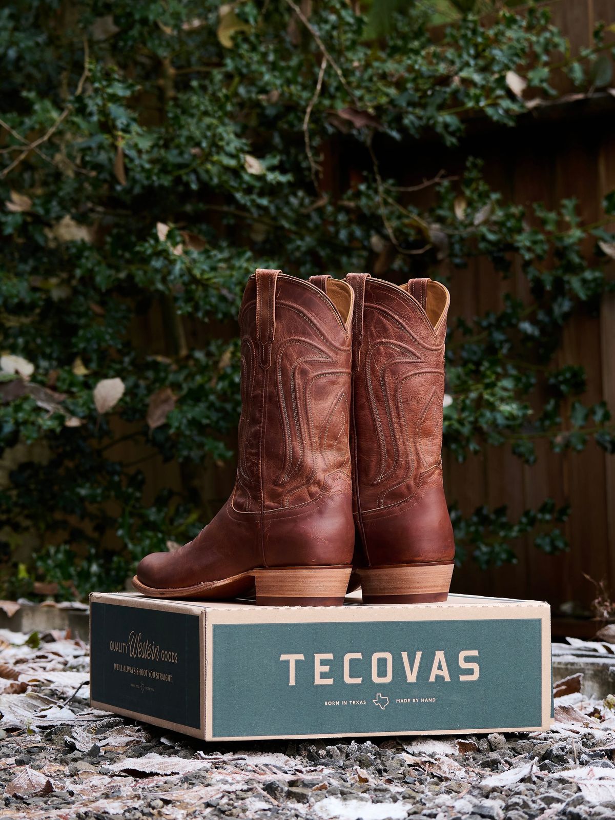 Photo by switch on November 29, 2023 of the Tecovas The Cartwright in Scotch Goat.
