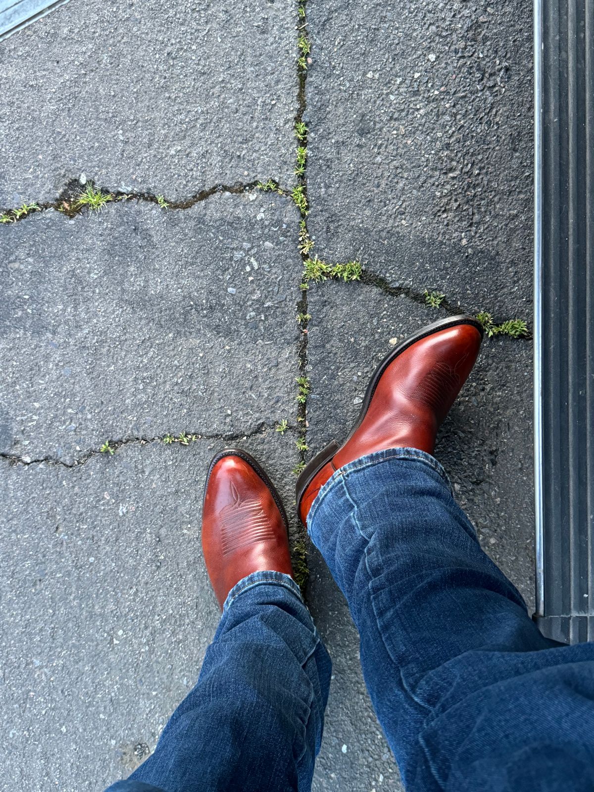 Photo by switch on April 30, 2024 of the Lucchese Cowboy Boots in Bison.