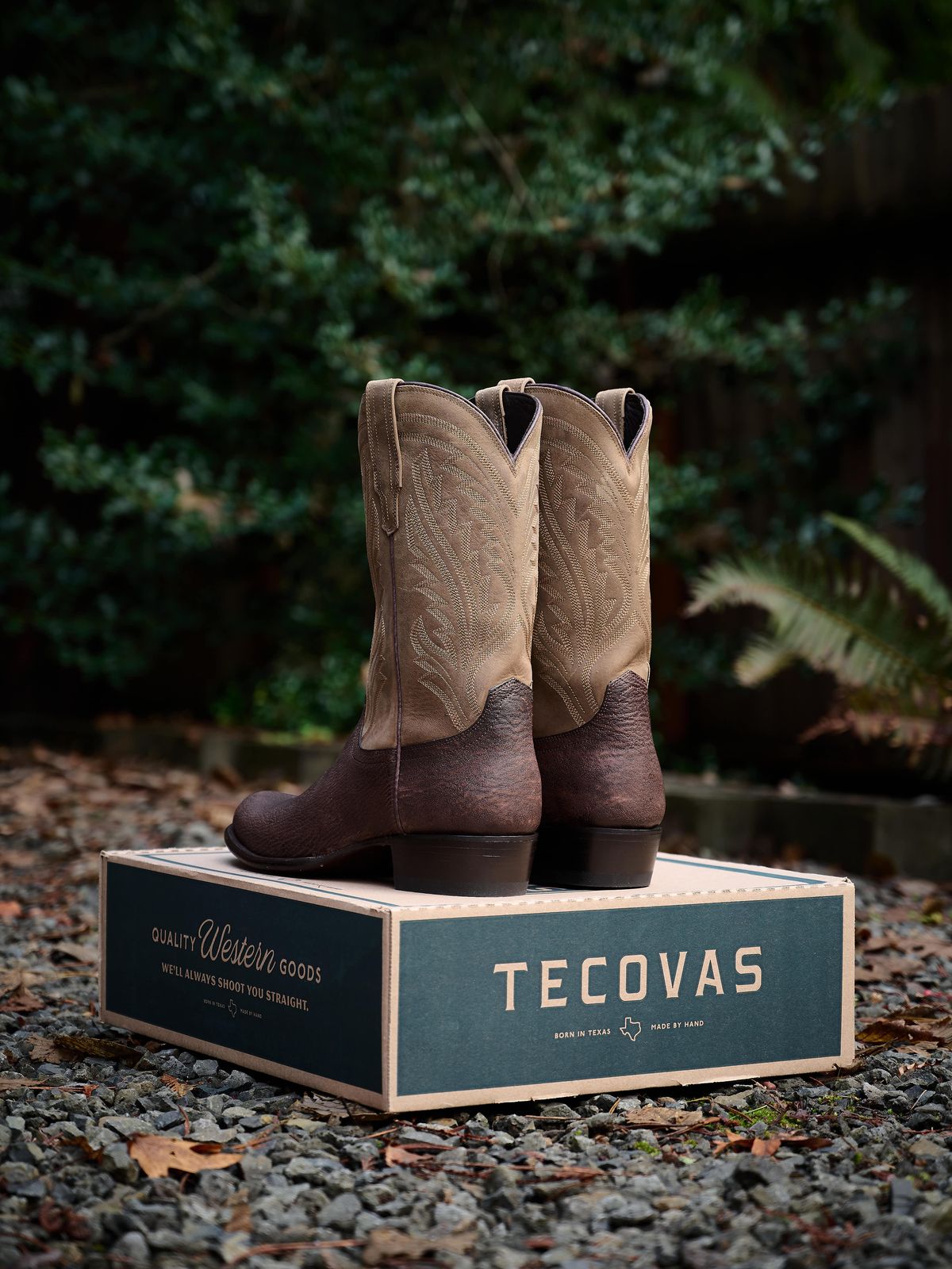 Photo by switch on January 11, 2024 of the Tecovas The Quintin in Chocolate Shark.