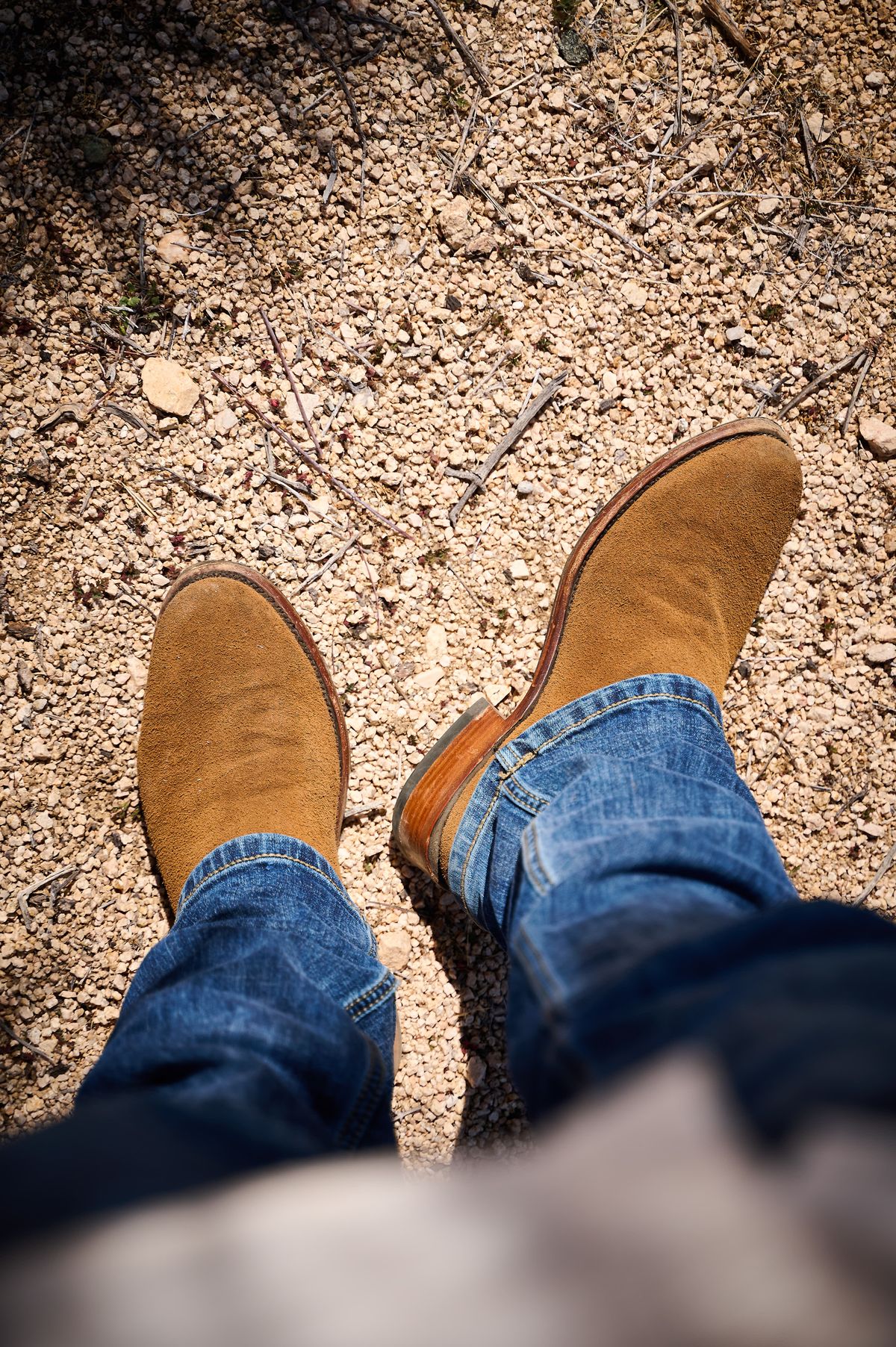 Photo by switch on March 30, 2025 of the Ariat Bench Made Clanton in Oiled Tan Roughout.