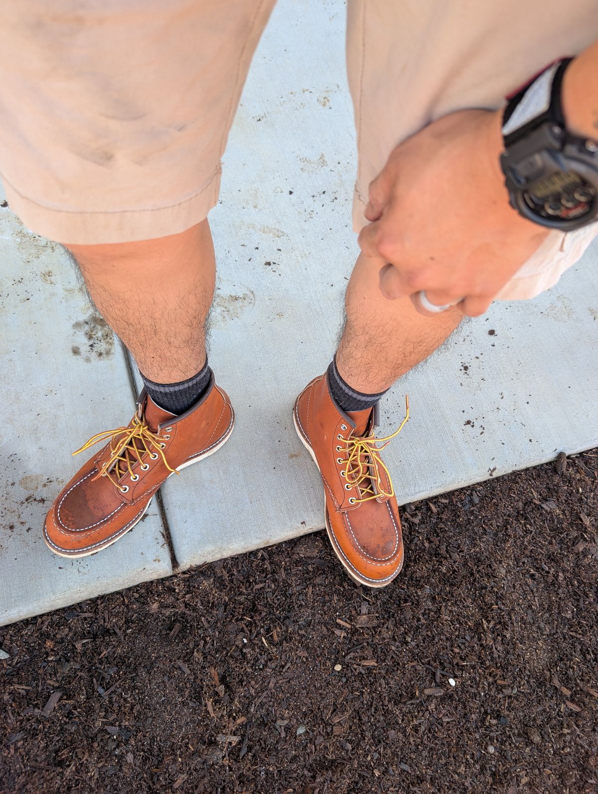Photo by li.40 on October 4, 2025 of the Red Wing 6-Inch Classic Moc in S.B. Foot Oro Legacy.