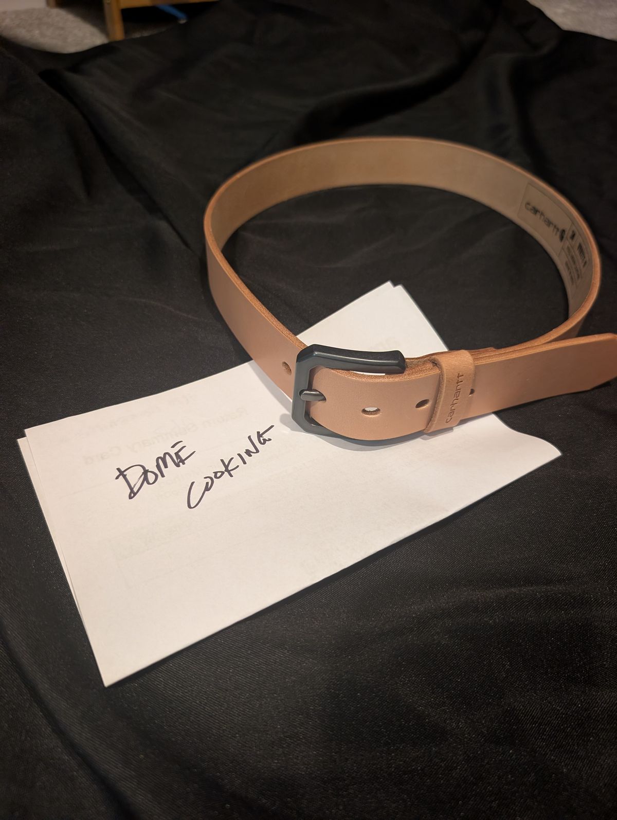 Photo by li.40 on November 2, 2025 of the Carhartt WBG212-M in Natural Saddle.