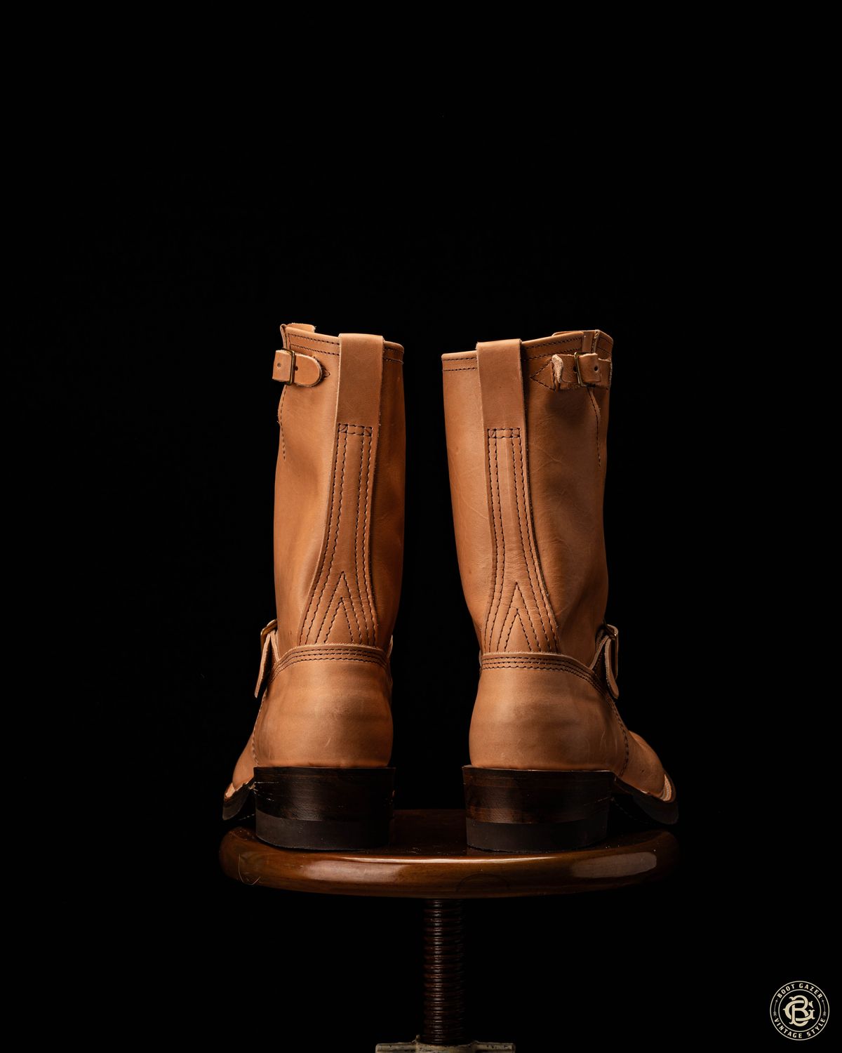 Photo by boot_gazer on November 6, 2024 of the Wesco Boss Engineer Boot in Horween Natural Essex.