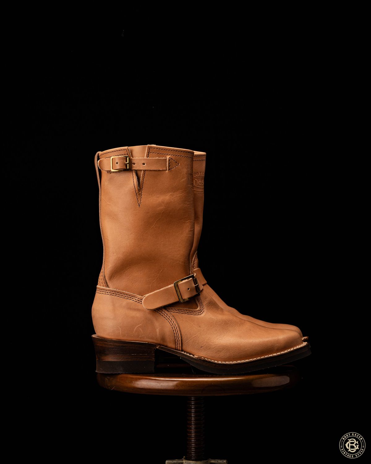 Photo by boot_gazer on November 6, 2024 of the Wesco Boss Engineer Boot in Horween Natural Essex.