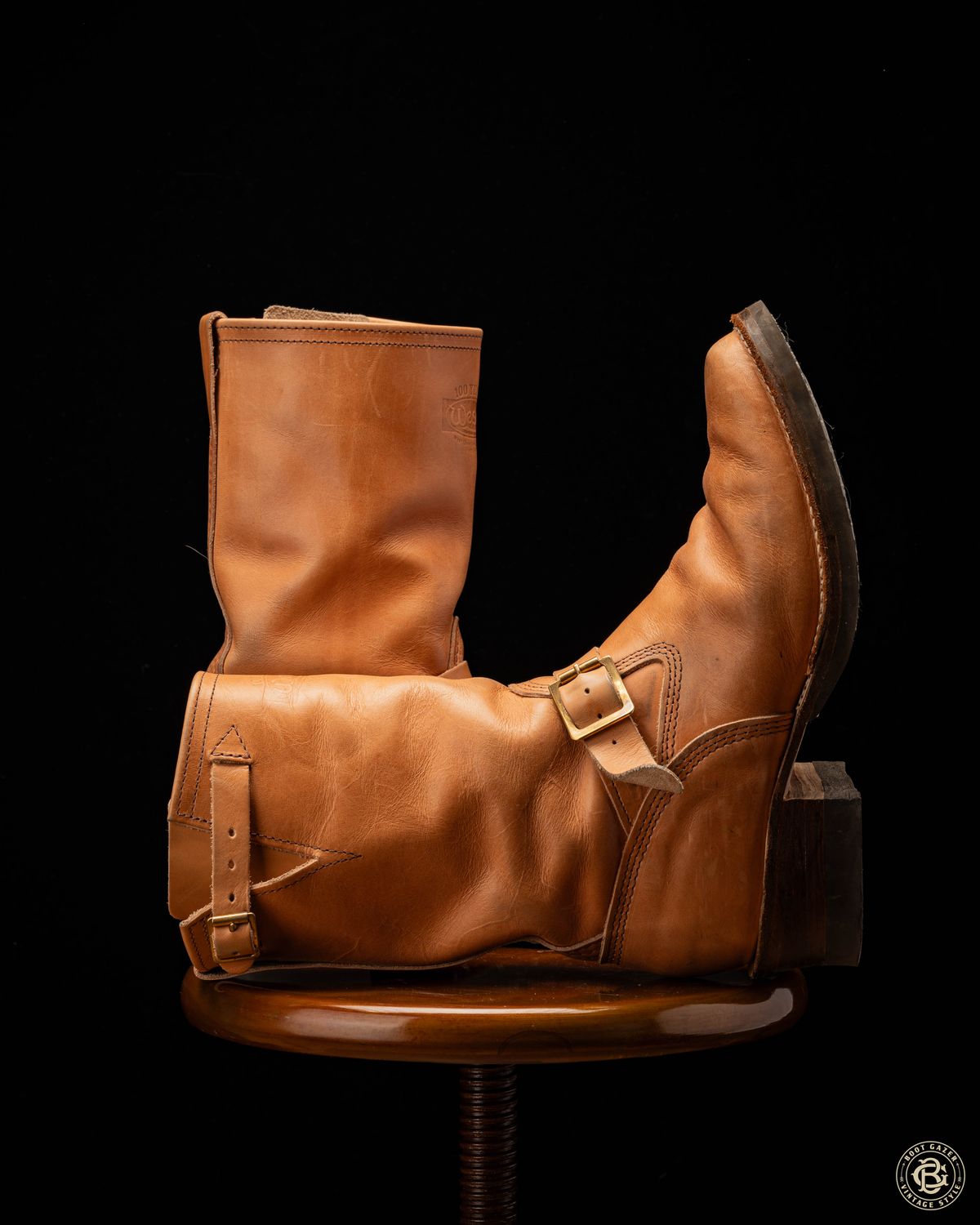 Photo by boot_gazer on December 5, 2024 of the Wesco Boss Engineer Boot in Horween Natural Essex.