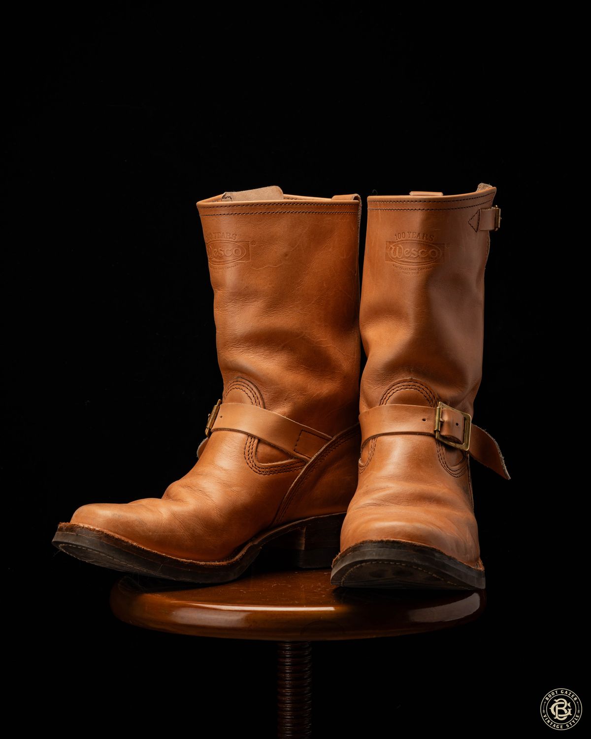 Photo by boot_gazer on December 5, 2024 of the Wesco Boss Engineer Boot in Horween Natural Essex.