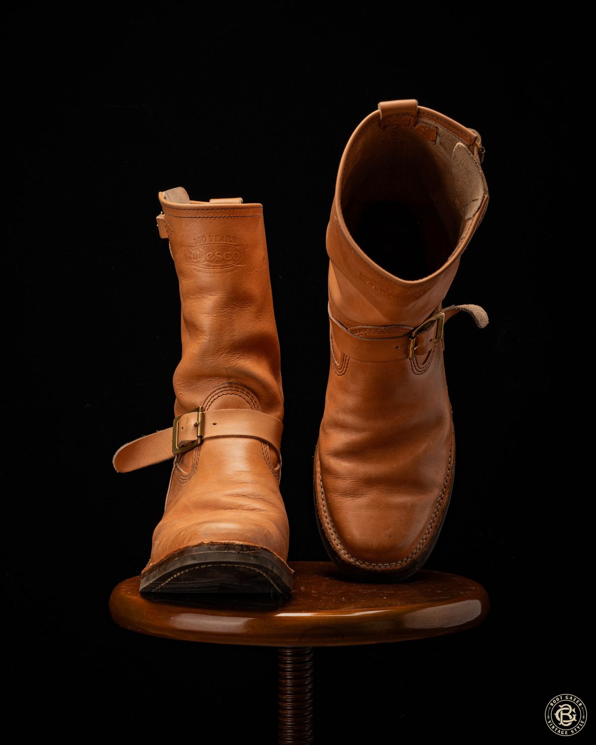 Photo by boot_gazer on December 5, 2024 of the Wesco Boss Engineer Boot in Horween Natural Essex.