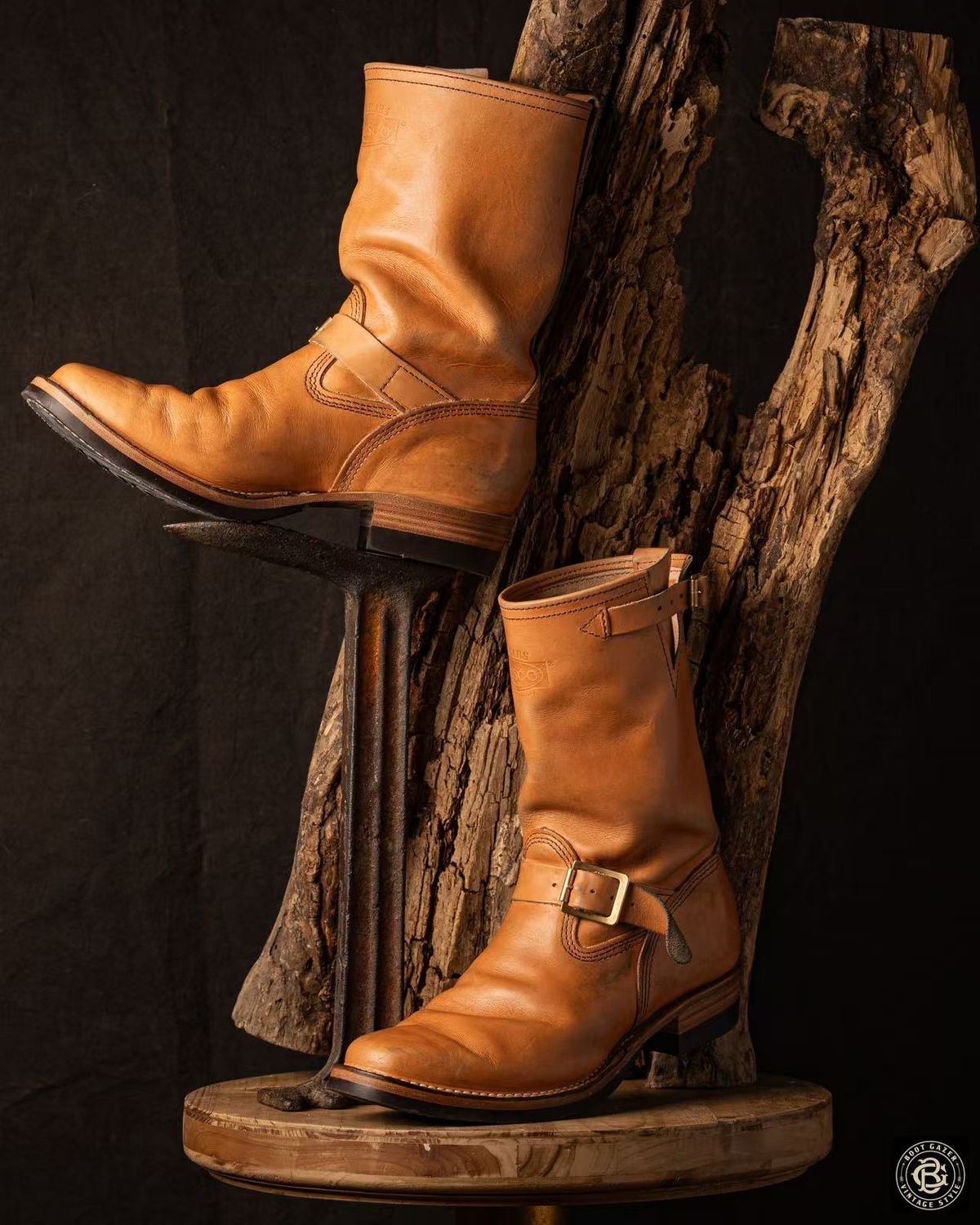 Photo by boot_gazer on January 5, 2025 of the Wesco Boss Engineer Boot in Horween Natural Essex.