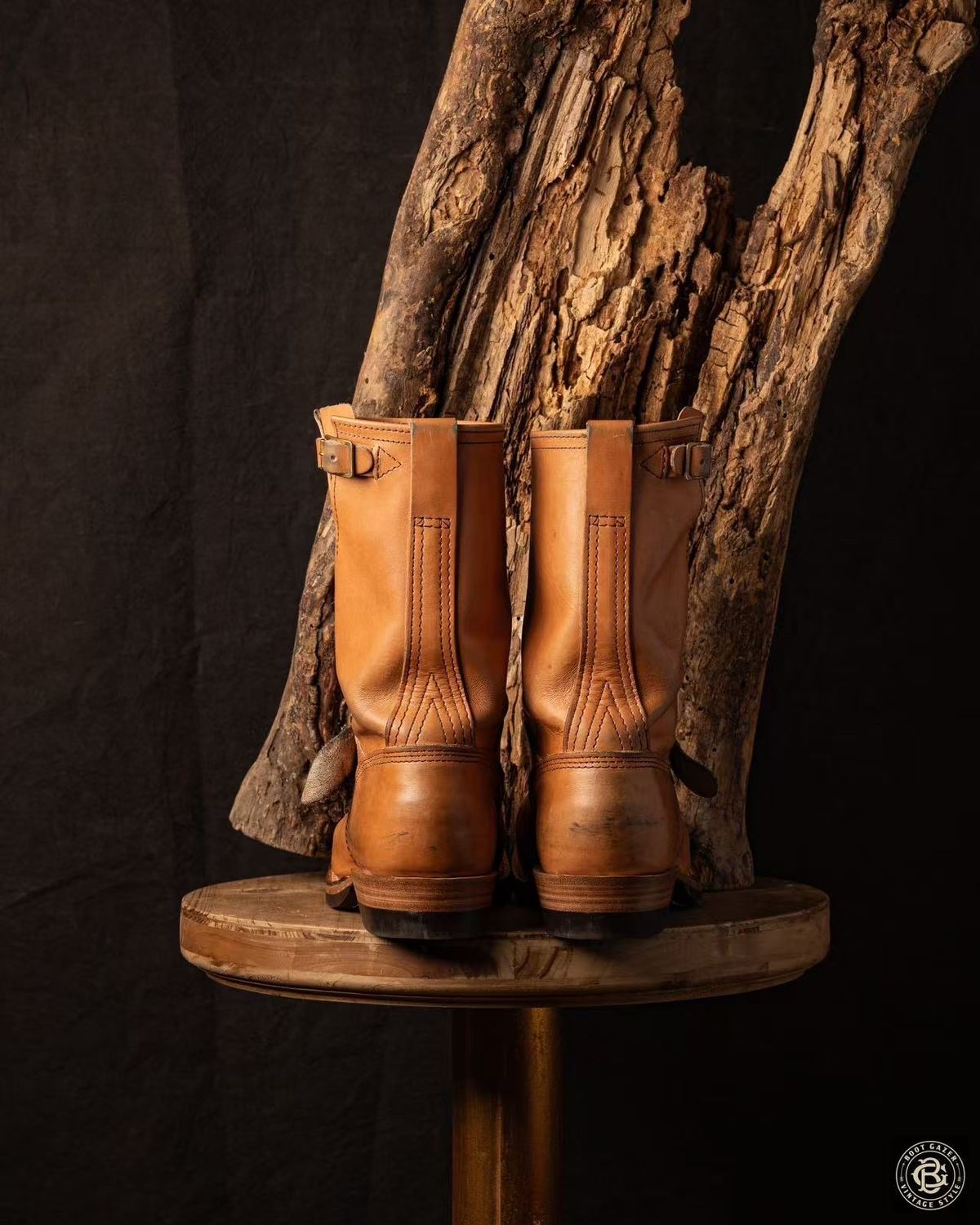 Photo by boot_gazer on January 5, 2025 of the Wesco Boss Engineer Boot in Horween Natural Essex.