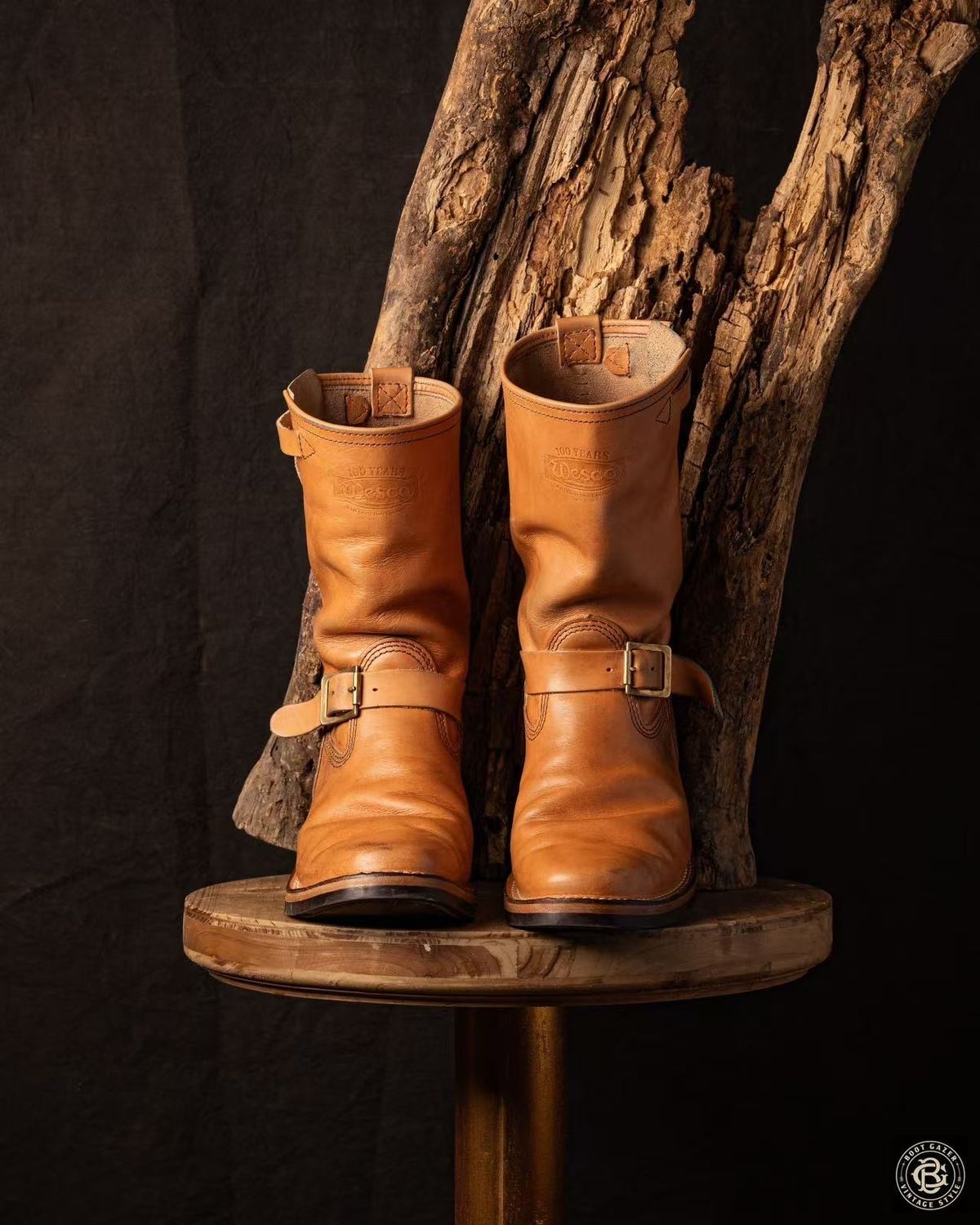 Photo by boot_gazer on January 5, 2025 of the Wesco Boss Engineer Boot in Horween Natural Essex.