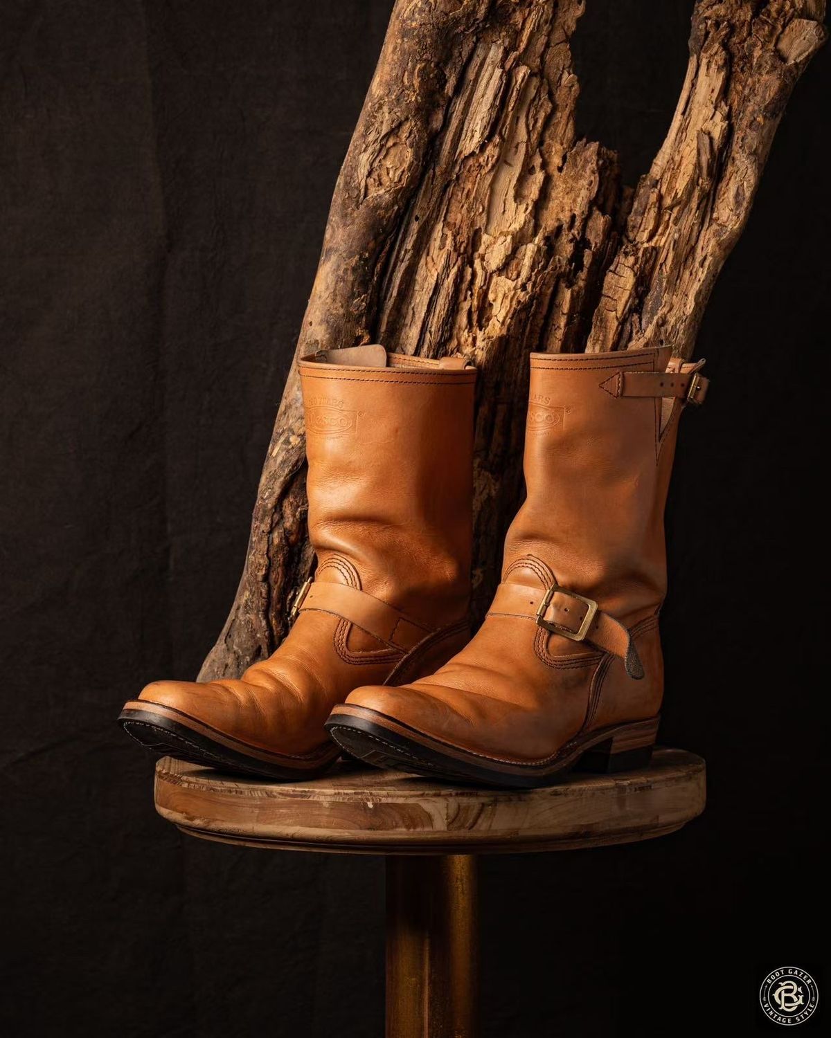 Photo by boot_gazer on January 5, 2025 of the Wesco Boss Engineer Boot in Horween Natural Essex.