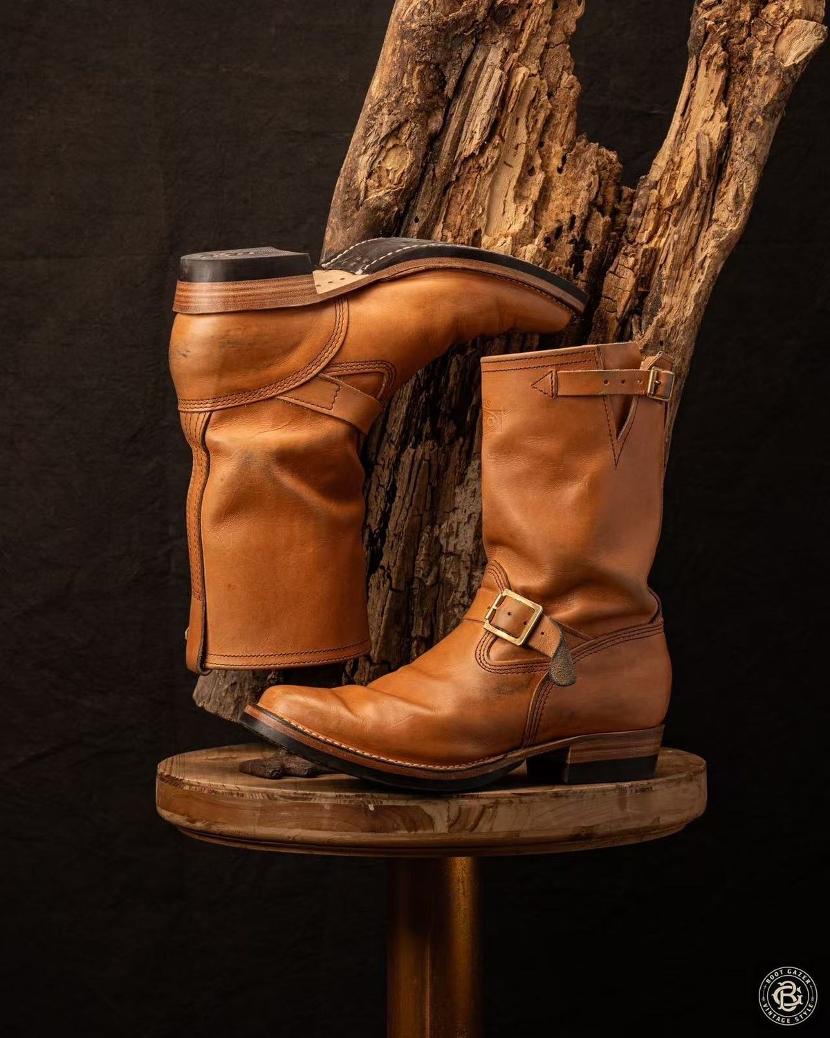 Photo by boot_gazer on January 5, 2025 of the Wesco Boss Engineer Boot in Horween Natural Essex.