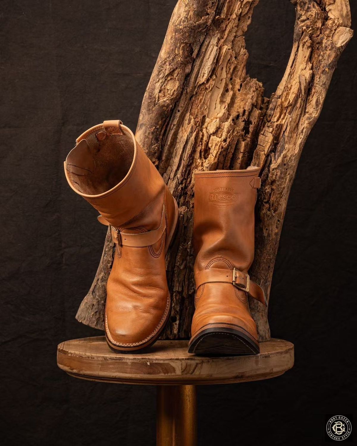 Photo by boot_gazer on January 5, 2025 of the Wesco Boss Engineer Boot in Horween Natural Essex.