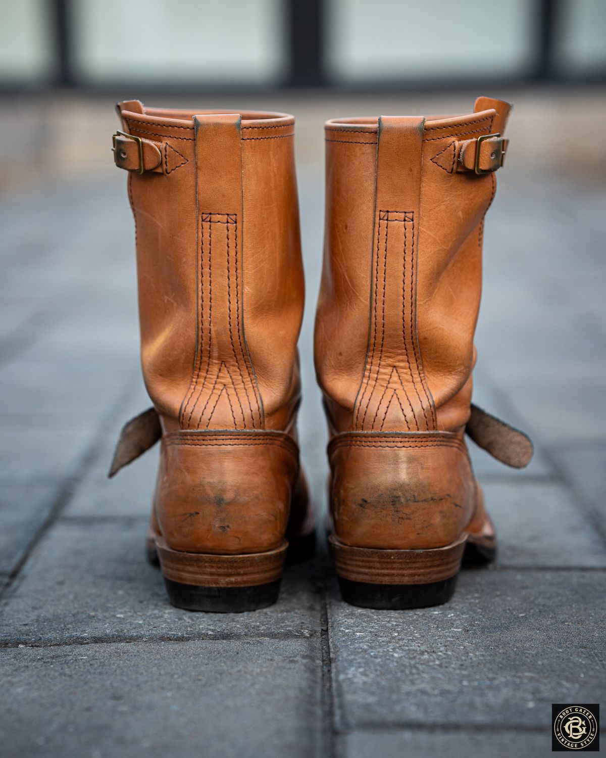 Photo by boot_gazer on February 4, 2025 of the Wesco Boss Engineer Boot in Horween Natural Essex.