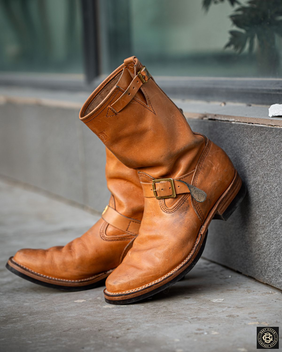 Photo by boot_gazer on February 4, 2025 of the Wesco Boss Engineer Boot in Horween Natural Essex.
