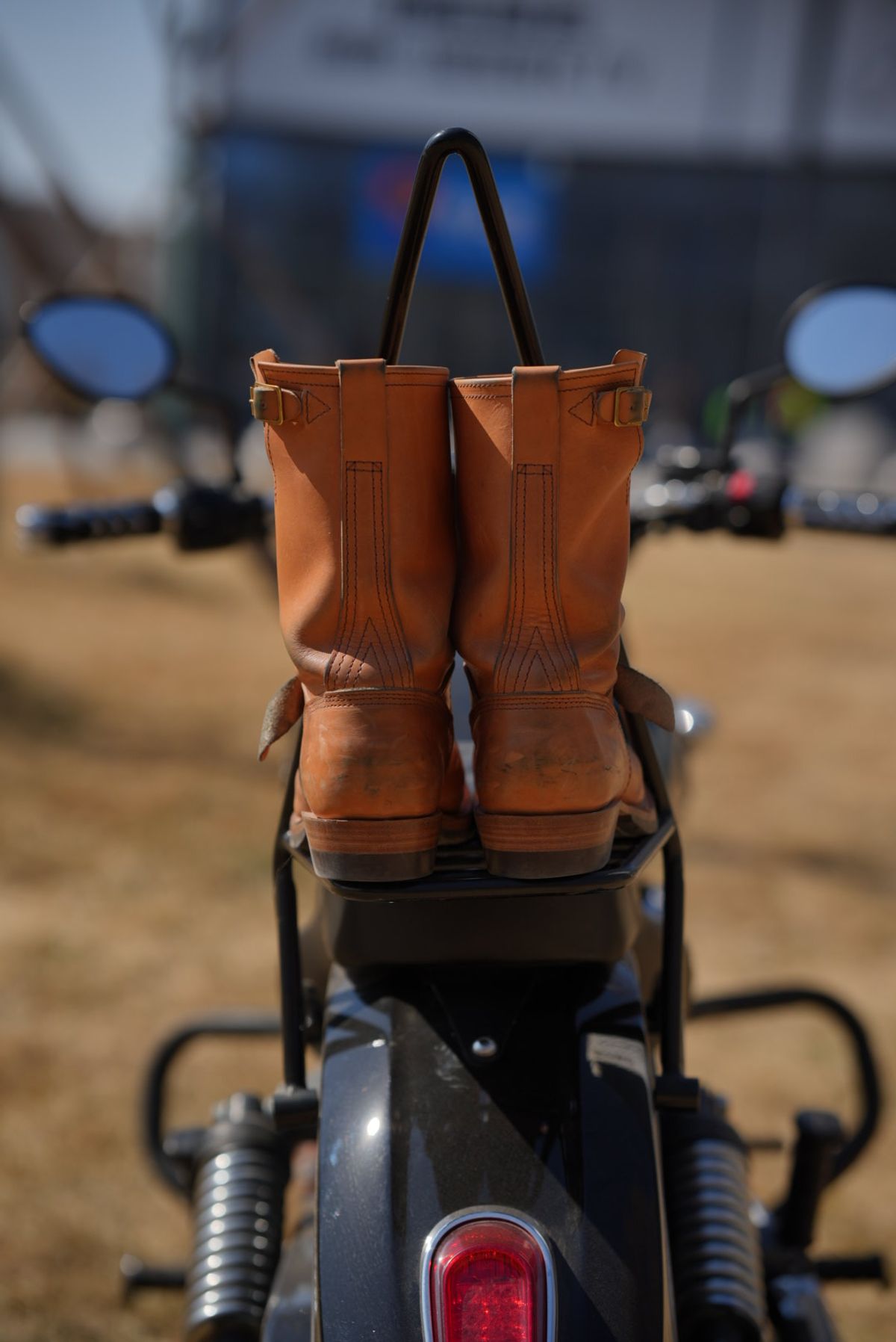 Photo by boot_gazer on March 5, 2025 of the Wesco Boss Engineer Boot in Horween Natural Essex.