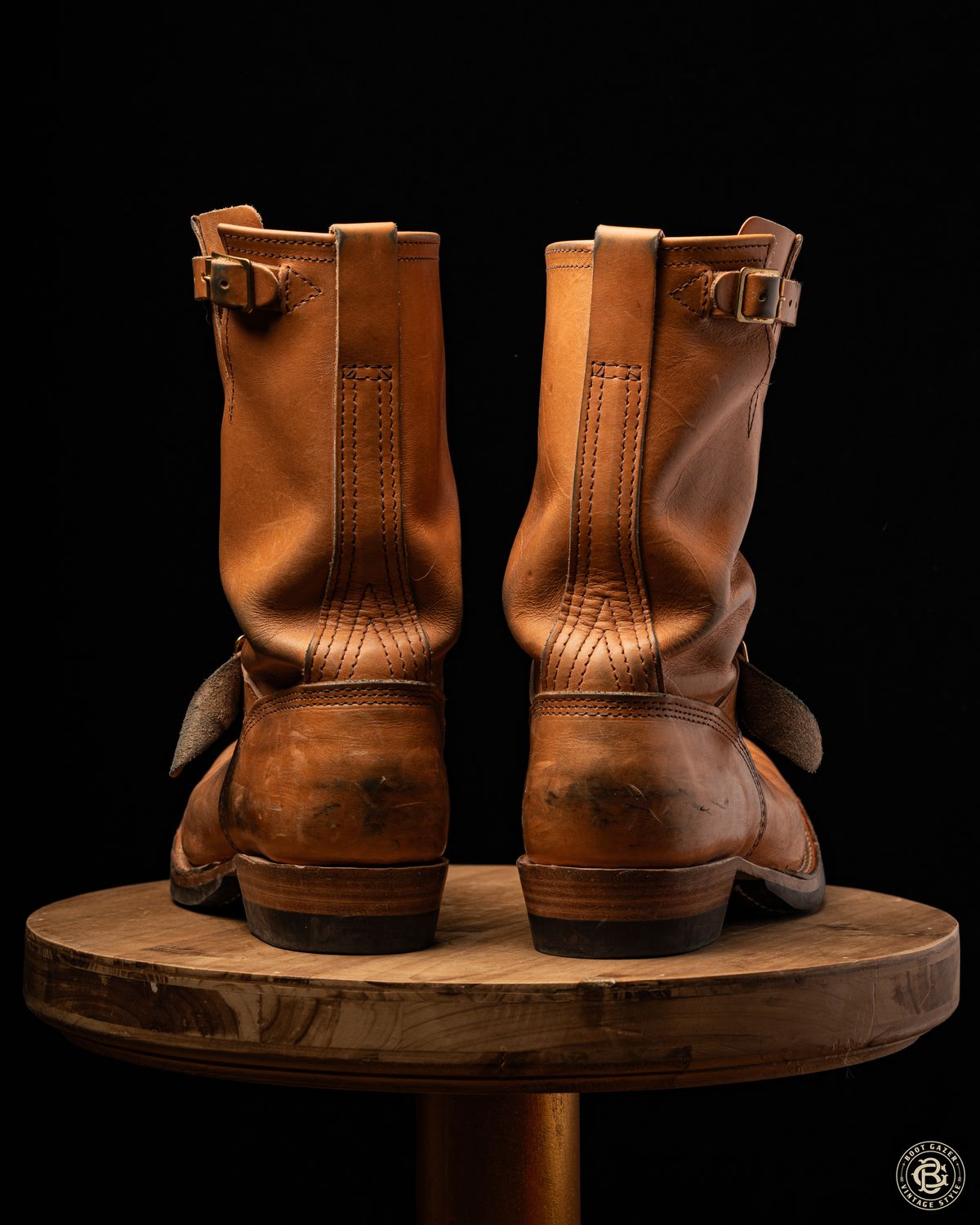 Photo by boot_gazer on April 4, 2025 of the Wesco Boss Engineer Boot in Horween Natural Essex.