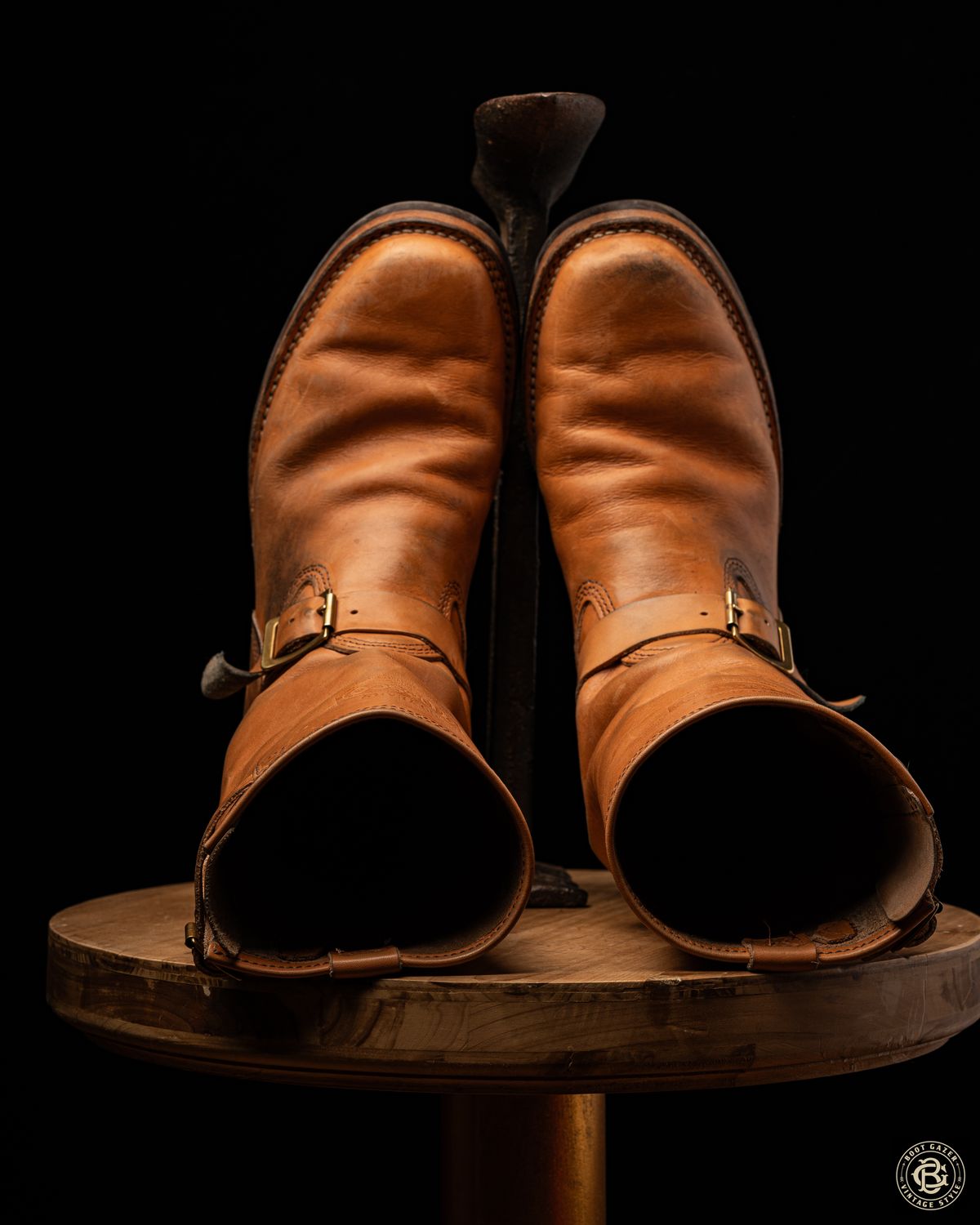 Photo by boot_gazer on April 5, 2025 of the Wesco Boss Engineer Boot in Horween Natural Essex.