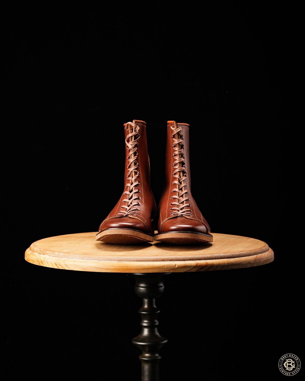 Photo by boot_gazer on October 1, 2023 of the Clinch Gary Boots in Brown-Overdyed Horsebutt.