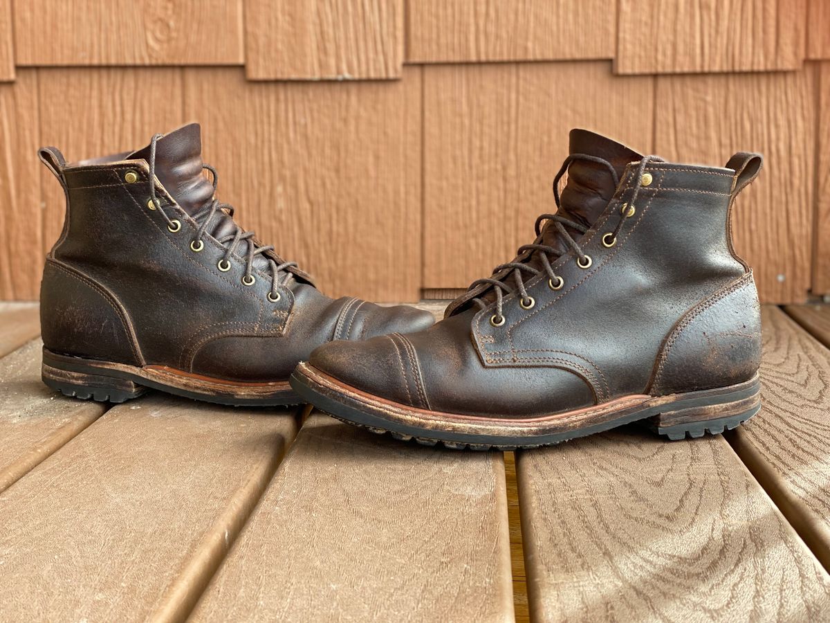 Photo by boot_247 on March 13, 2022 of the Truman Service Boot in Horween Java Waxed Flesh.