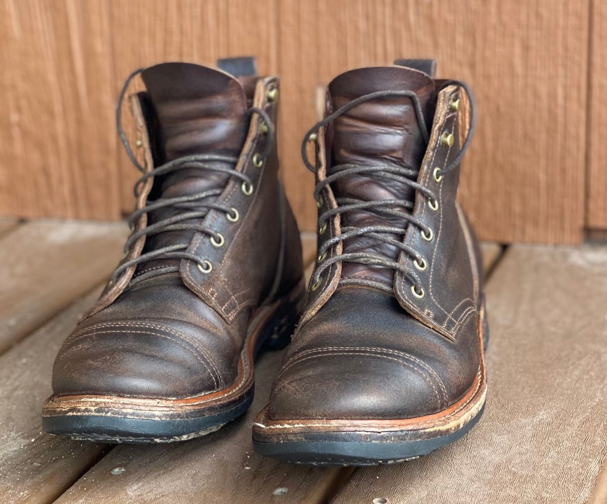 Photo by boot_247 on March 13, 2022 of the Truman Service Boot in Horween Java Waxed Flesh.