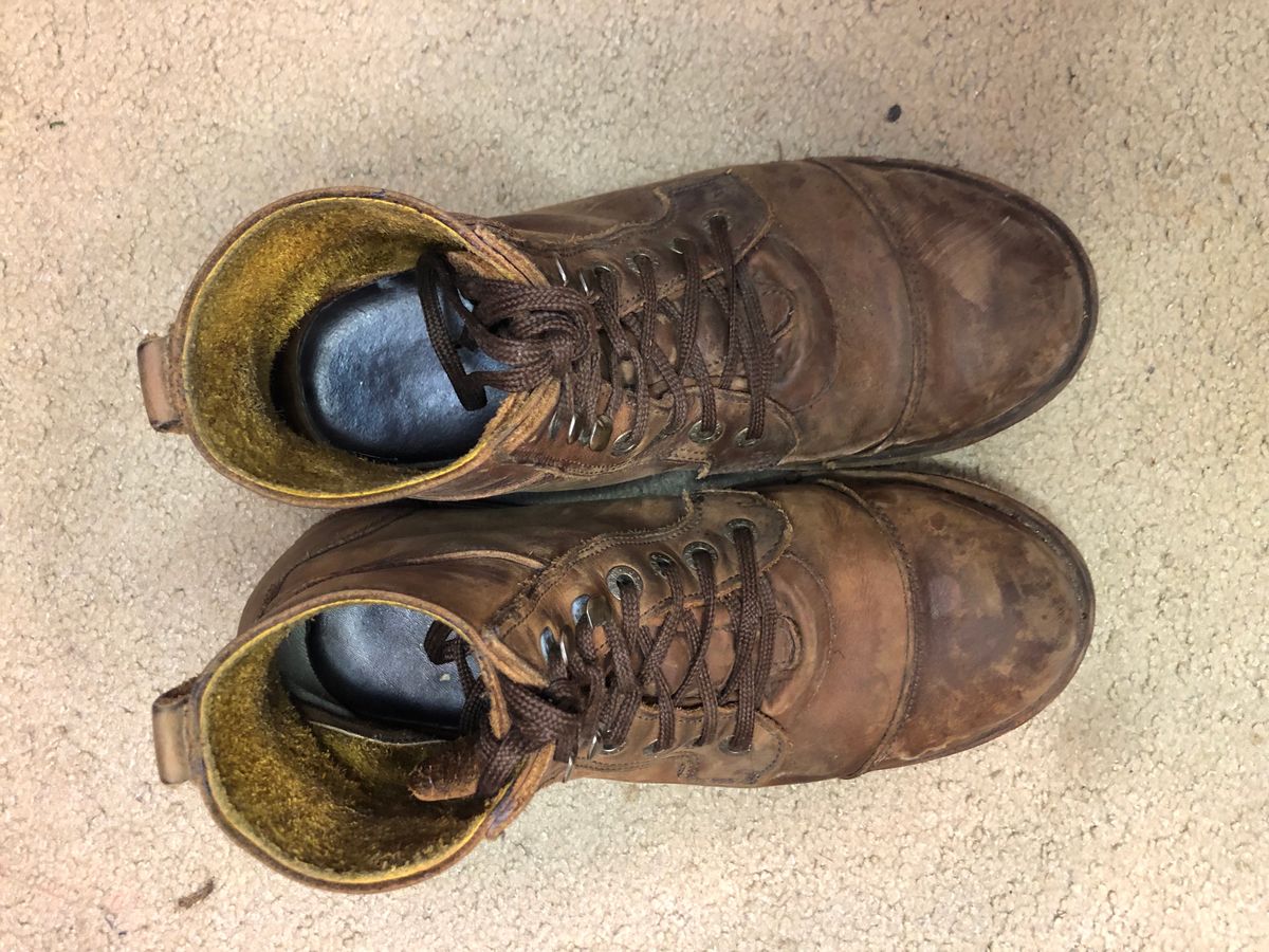 Photo by jvibe on February 3, 2024 of the Jim Green Baobab Boot in Fudge Crazy Horse.